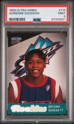 1999 Ultra WNBA Adrienne Goodson Rookie PSA 9 Old Dominion Monarchs Utah Starzz - Image 1 of 2