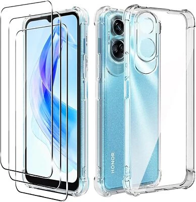 SBOX Case For Honor 90 Lite Clear Silicone Shockproof Phone Cover & Screen Protector