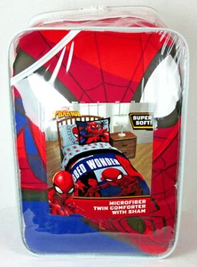 Marvel Spider-Man Webbed Wonder Mikrofaser Doppel Bettdecke mit Scham Neu in OVP - Bild 1 von 6