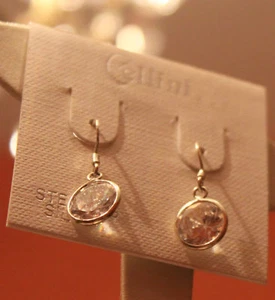 Pendientes colgantes de plata esterlina genuina - Imagen 1 de 1