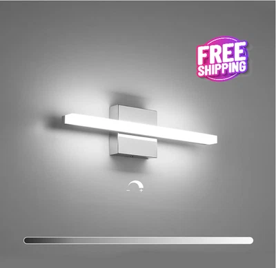 Lámpara De Tocador Para Mueble De Baño Y Espejo IP44 Lámpara De Baño Aluminio US - Image 1 of 4