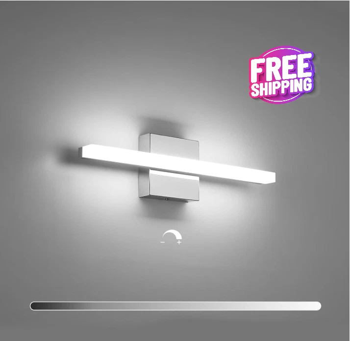 Lámpara De Tocador Para Mueble De Baño Y Espejo IP44 Lámpara De Baño Aluminio US Foto 1 de 4