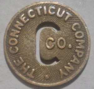 Hartford, Connecticut - The Connecticut Company One Fare Transit Token CT 210 A - Bild 1 von 2