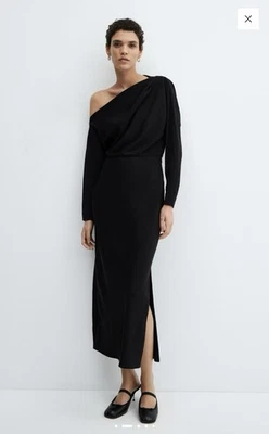 Elegantes Mango One-Shoulder Midikleid – neu mit Etikett Gr. L - Bild 1 von 4