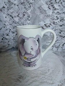 Collectable Arthur wood ceramic back to front Elephant Print Milk Water Jug - Picture 1 of 6