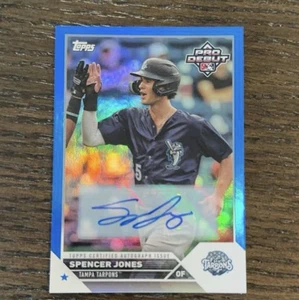 2023 Topps Pro Debut Spencer Jones Auto Blue Foil /150 Yankees HOT - Picture 1 of 2
