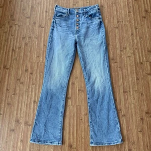 Mother Jeans The Pixie Hustler Ankle Sz 28 (Fits 27x27) Button Fly Tarot Time - Picture 1 of 17