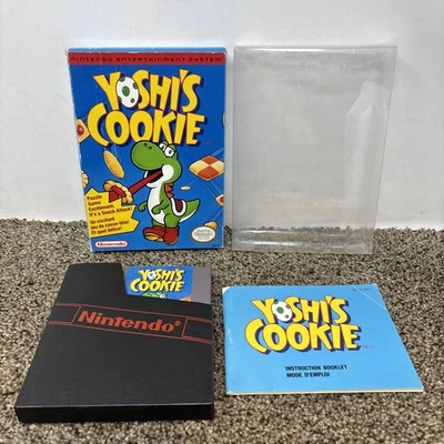 Yoshi's Cookie (Nintendo NES - 1993) (CIB Complete in box, W/ Manual ) Read - Image 1 of 4