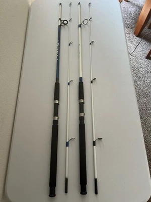 Shakespeare Tiger TGRBLUSP70 & WMTSP 70 2M 7’0” 2-piece Spinning Fishing Rods - Image 1 of 4