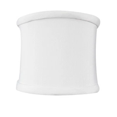 4x4x4.25 Down White Clip-on Sconce Half-Shell Lampshade - Image 1 of 4