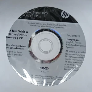NEW! HP Compaq Windows 8 Pro 64-Bit Operating System Recovery DVD 700702-DN2 - Picture 1 of 1