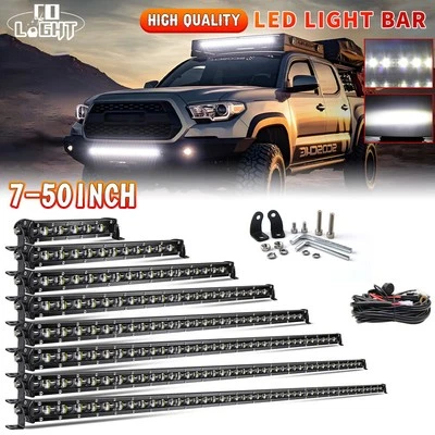 LED Work Light Bar Flood Spot Lights Driving Lamp Offroad Car Truck SUV 12V 24V - Image 1 of 4
