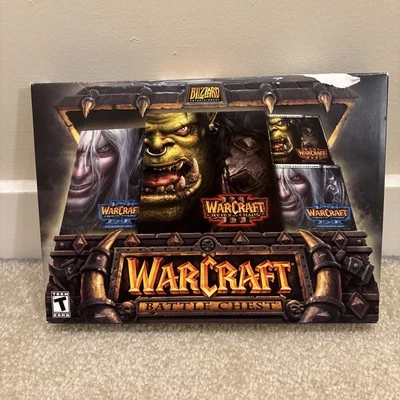 Warcraft III Battle Chest PC Video Game Box Set Reign Chaos Frozen Throne Guide - Image 1 of 4