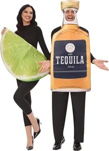 Lustiges Tequila und Limette Paarkostüm 2-teilig Halloween Paarkostüme... - Bild 1 von 3