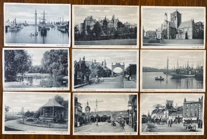 GRIMSBY, LINCOLNSHIRE 9 Antique c1910 RITCHIE Photograph Post Cards - Picture 1 of 2