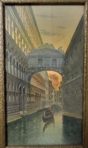 Alberto Trevisan - Aquarell Venedig - Seufzerbrücke - Bild 1 von 4