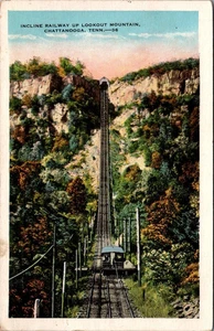 INCLINE RAILWAY Lookout Mountain CHATTANOOGA, Tennessee TN c1920s Postcard - Picture 1 of 2