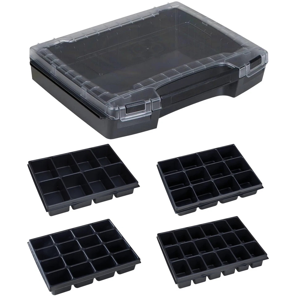 i-BOXX Kleinteilekoffer 72 Schwarz/Transparent - Einlage Einsatz Insetboxen - Bild 1 von 4