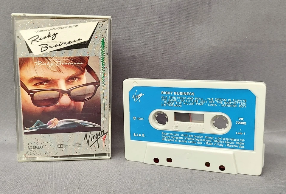 Risky Business Soundtrack Cassette Italian Pressing Virgin VK72302 1984 TESTED  - Image 1 of 4