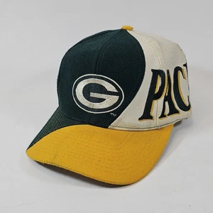 Vintage Green Bay Packers Drew Pearson RARE Swirl Side Wave Snapback Hat Cap - Bild 1 von 7