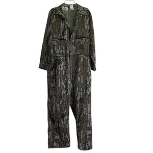 Vintage Liberty Outdoor Coveralls Trebark Camouflage Size XL 46-48 USA Made - Picture 1 of 11
