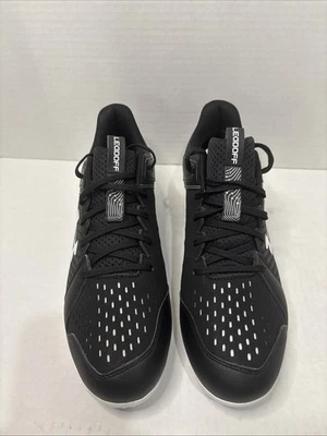 Under Armour Leadoff RM Baseball Cleats Size 12 Black White Molded Cleats - Image 1 of 4