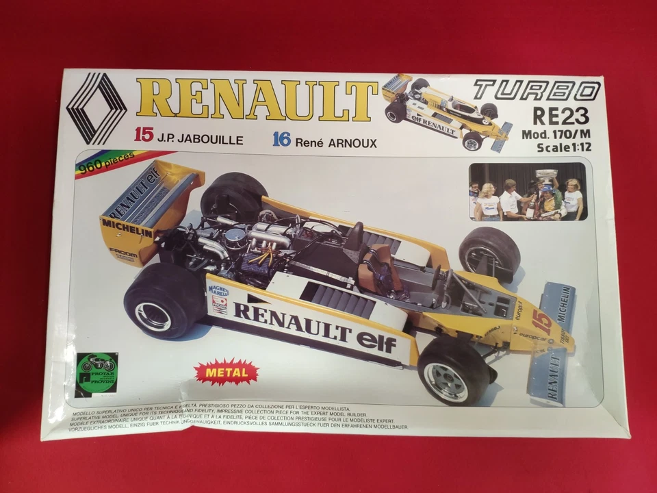 PROTAR 1/12 RENAULT TURBO RE23 JABOUILLE ARNOUX PROVINI MODELLO KIT NO TAMIYA 🔺 - Immagine 1 di 4
