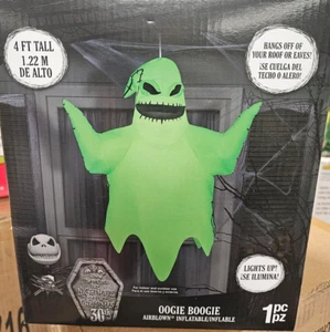 Gemmy 4 Fuß groß Disney's Nightmare hängender Oogie Boogie Halloween aufblasbar - Bild 1 von 2