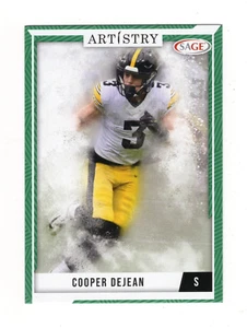 2024 Sage Artistry Football Green Rookie #38 Cooper Dejean RC - Picture 1 of 2