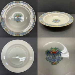 Lenox Autumn Floral Pattern Rimmed Soup Bowl w/ 24kt Gold Paint - Picture 1 of 8
