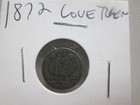 1872 US SEATED LIBERTY HALF DIME LOVE TOKEN