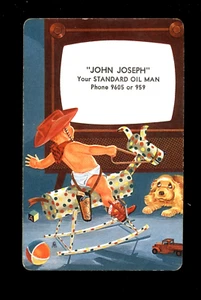 ADVERTISING PLAYING CARD HANSON SALES & SERVICE WISCONSIN ARTIST P. WEBB - Picture 1 of 2