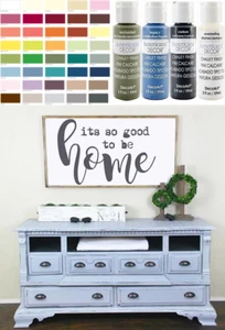 2oz DecoArt Americana Chalky Finish Paint DIY Shabby Chic Crafts Furniture Art - Picture 1 of 6