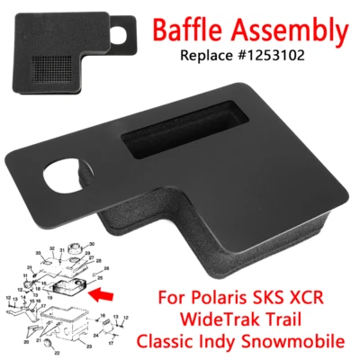 Baffle Assembly For Polaris SKS XCR WideTrak Classic Trail Snowmobile #1253102 - Image 1 of 4