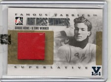 Gordie Howe ITD Superlative Famous Fabrics Gold Art Ross Winners True 1 of 1 