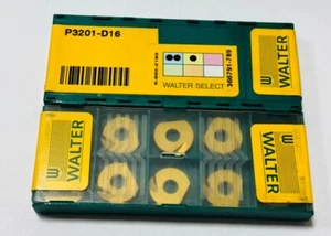 WALTER P3201-D16  MILLING CARBIDE INSERT NEW 10 pcs. - Picture 1 of 2