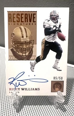 2019 Encased RICKY WILLIAMS #/50 SP Auto Reserve Signatures🔥Saints Dolphins - Image 1 of 2