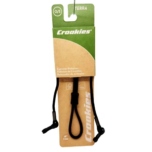 Croakies Terra Spec Cord Eyewear Retainer Black Adjustable Long Authentic #49 - Picture 1 of 2