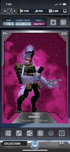 Topps Star Wars Digital Card Trader Tier 8 - Pink Robonino - S3