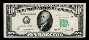 Star 1950-A $10 Dollar San Francisco Federal Reserve Note - Picture 1 of 2