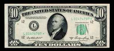 Star 1950-A $10 Dollar San Francisco Federal Reserve Note - Image 1 of 2