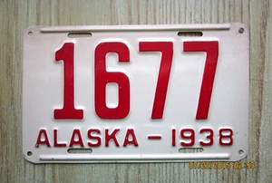 TARGA ALASKA 1938 - COME NUOVA - ALTISSIMA QUALITÀ - NR - S - Foto 1 di 1