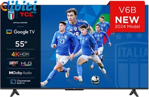 TCL 55V6B TV 55" 4K HDR Ultra HD Google TV con design senza bordi Dolby Audio Co - Foto 1 di 13