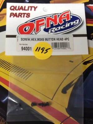 OFNA 94001 Hex Buttonhead Screws: {M3x5x4pc.} NewInPack USA Shipped - Image 1 of 2