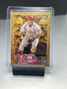 2023 Topps Gilded Baseball Jim Thome Wave Gold Etch #41/75 #88 Phillies