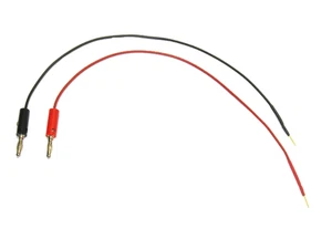 2 x Messleitungen 30cm rot/ schwarz Prüfkabel Bananenstecker 4mm Pinheader Gold  - Imagen 1 de 1