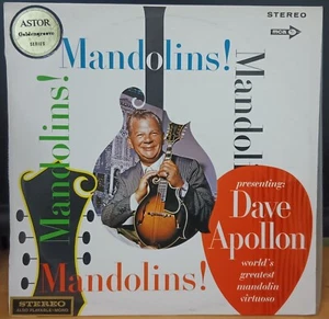 Dave Apollon – Mandolins! - LP record VG+, cover VG - Picture 1 of 3