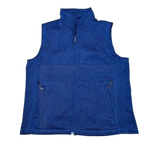 Stillwater Supply Co. Fleece Vest Size Large Blue Full Zip With Zip Pockets - Picture 1 of 9
