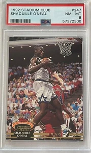 Shaquille O'Neal Rookie 1992 Topps Stadium Club PSA 8 LA LAKERS ORLANDO MAGIC RC - Imagen 1 de 2