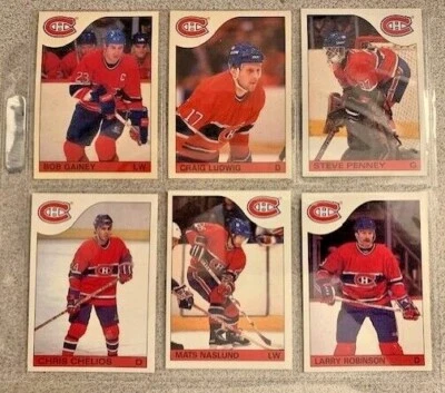 Montreal Canadiens 1985 to 1989 Singles - Complete Your Set - You Pick -FREE S/H - Image 1 of 4